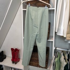 Mint Green Slack Pants from Zara